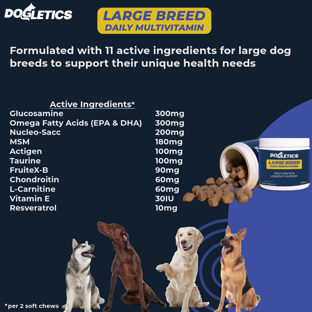 Dogletics Large Breed Daily Multivitamin